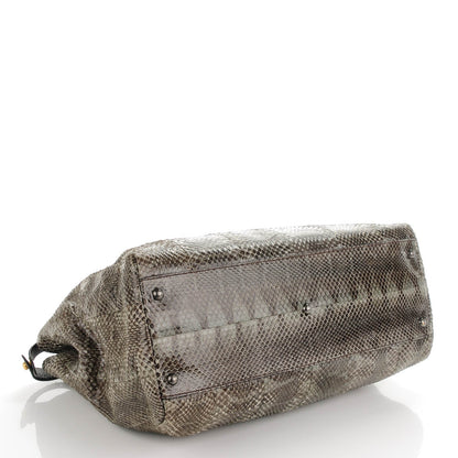 Fendi Python Large Peekaboo Iconic Satchel Natural 4 of 8