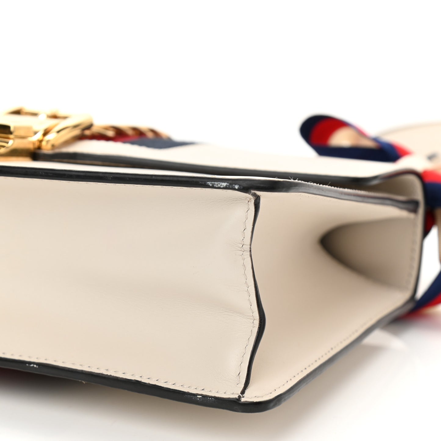 Calfskin Small Sylvie Shoulder Bag Off White