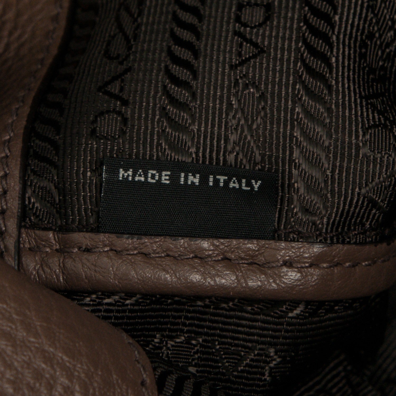 Prada Vitello Daino Shopping Tote Bambu 7 of 8