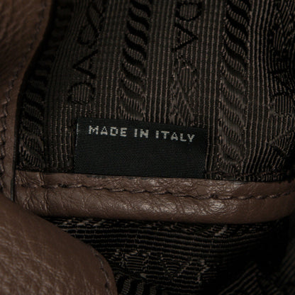 Prada Vitello Daino Shopping Tote Bambu 7 of 8