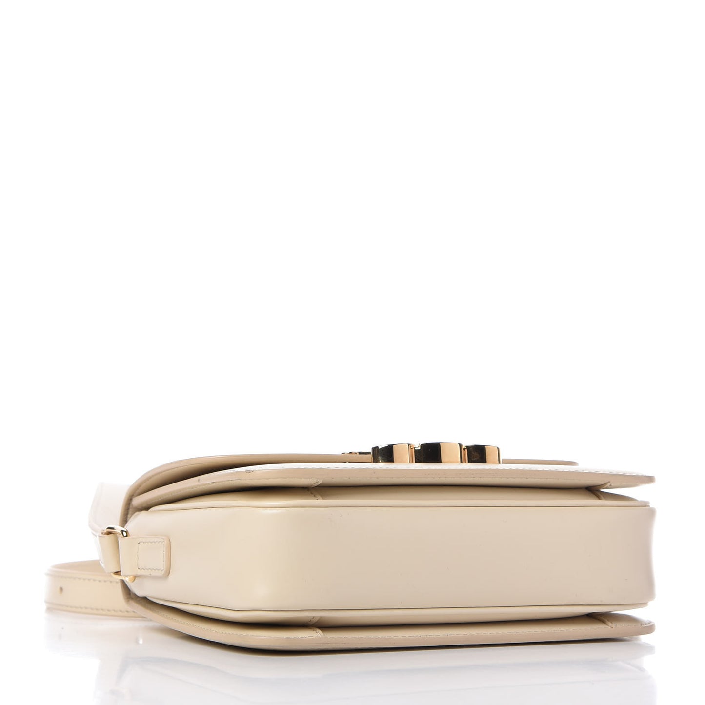 Shiny Calfskin Small Triomphe Vanilla