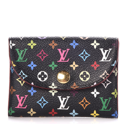 Louis Vuitton Monogram Multicolor Business Card Holder Black Grenade 1 of 6
