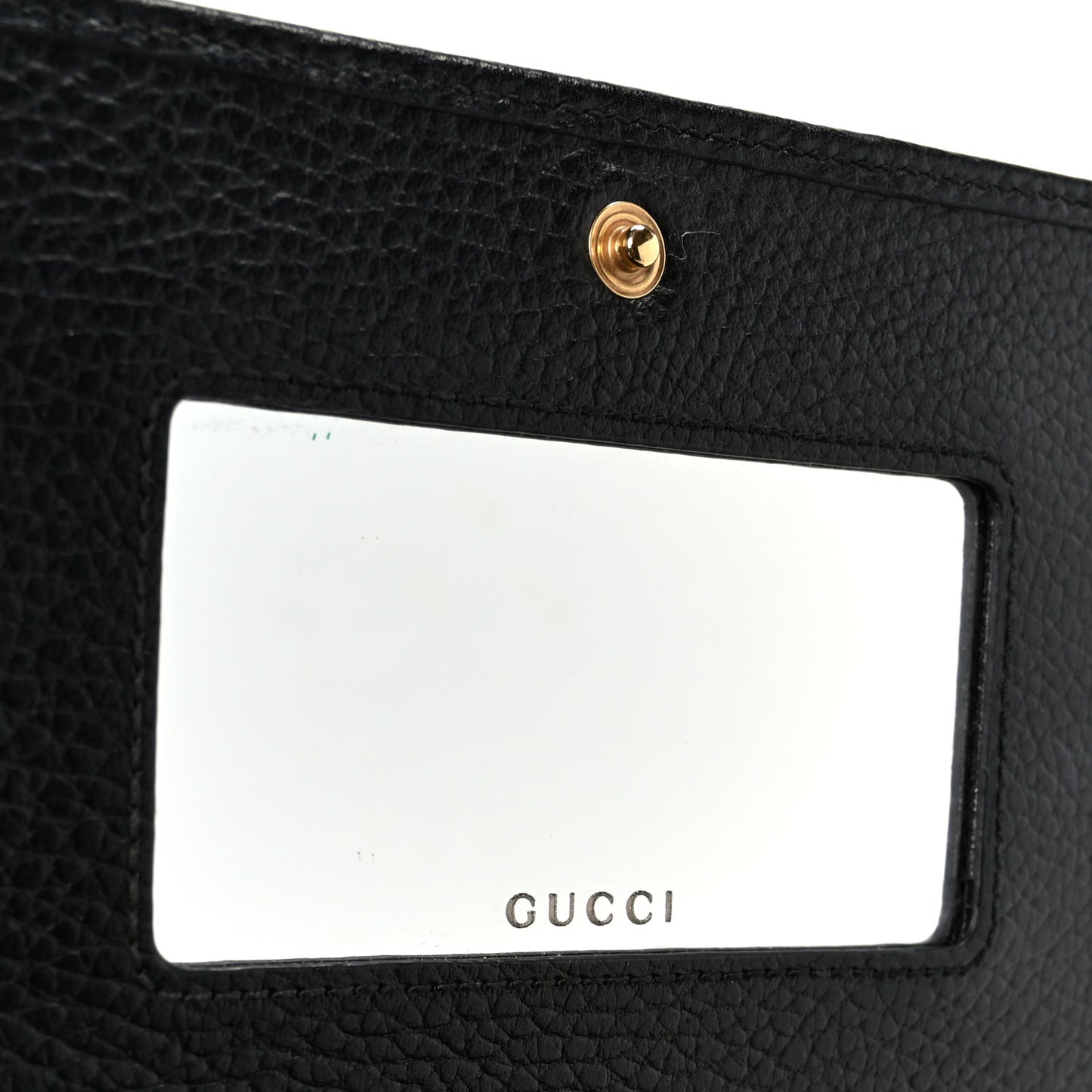 Calfskin Mini GG Marmont Chain Wallet Black