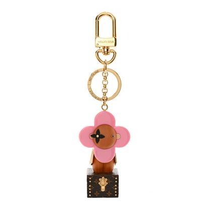 Louis Vuitton Resin Wood Vivienne Trunk VIP Bag Charm Key Holder Pink 1 of 3