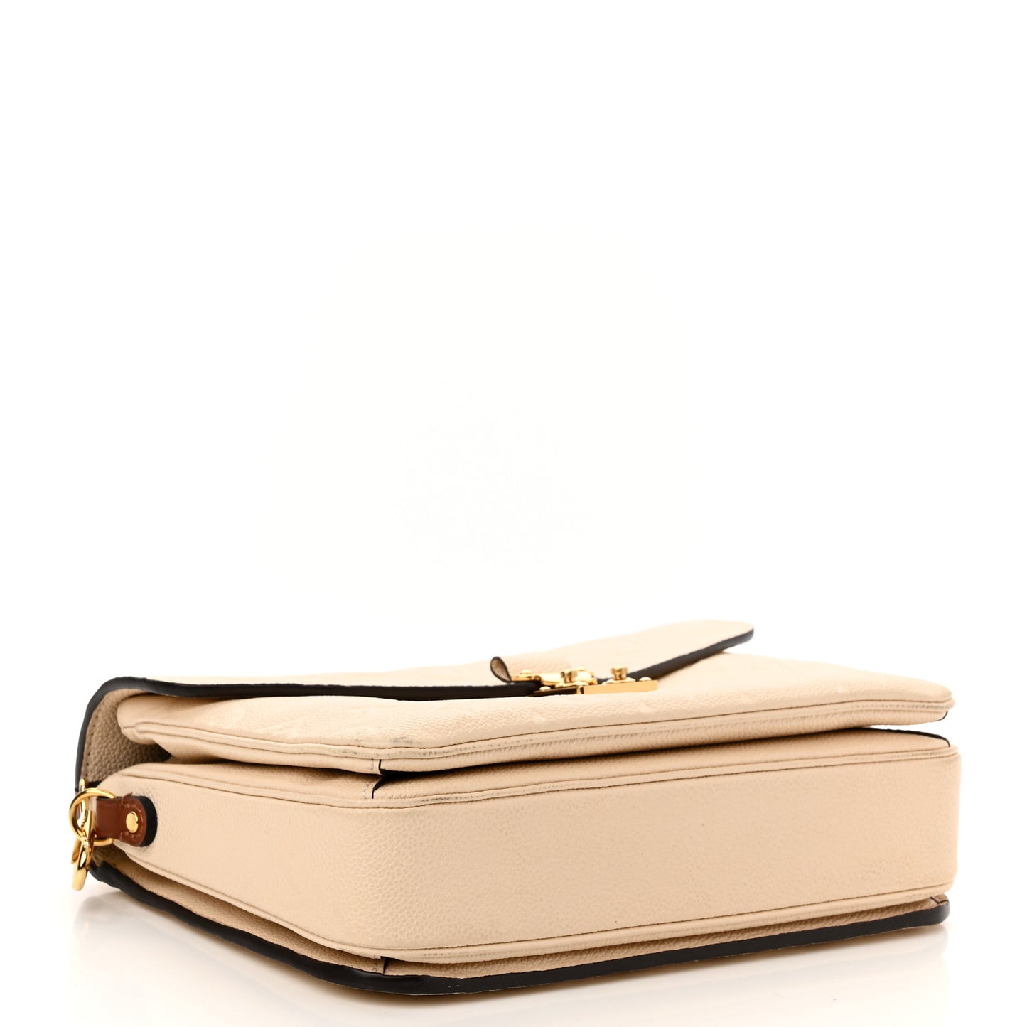 Empreinte Braided Pochette Metis Creme Beige Caramel