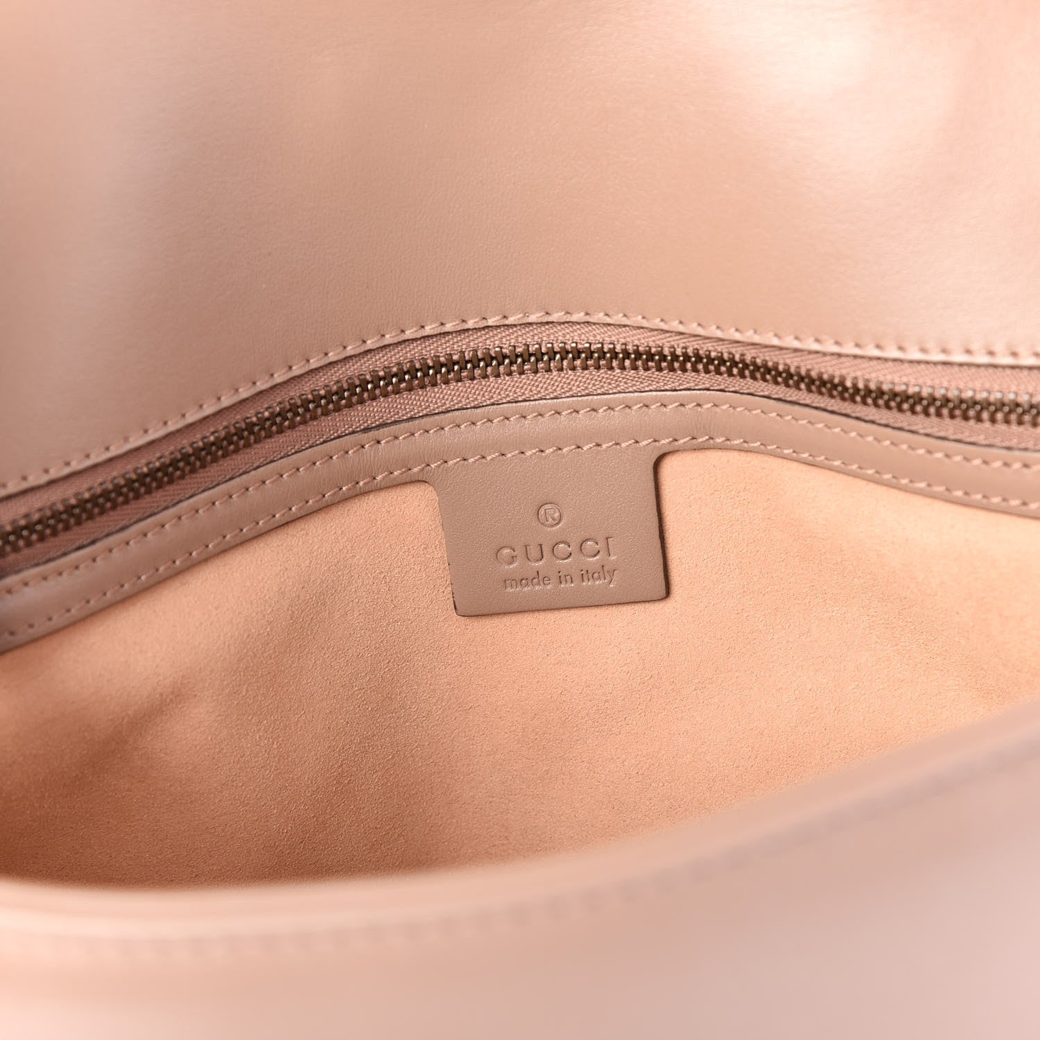 Gucci Calfskin Matelasse Medium GG Marmont Shoulder Bag Porcelain Rose 7 of 9
