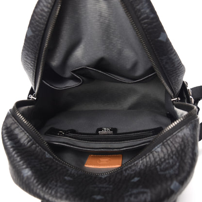 MCM Visetos Small Side Stud Stark Backpack Black 5 of 10