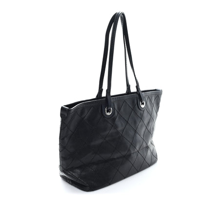Chanel Grained Calfskin Shopping Fever Tote Black 3 of 10