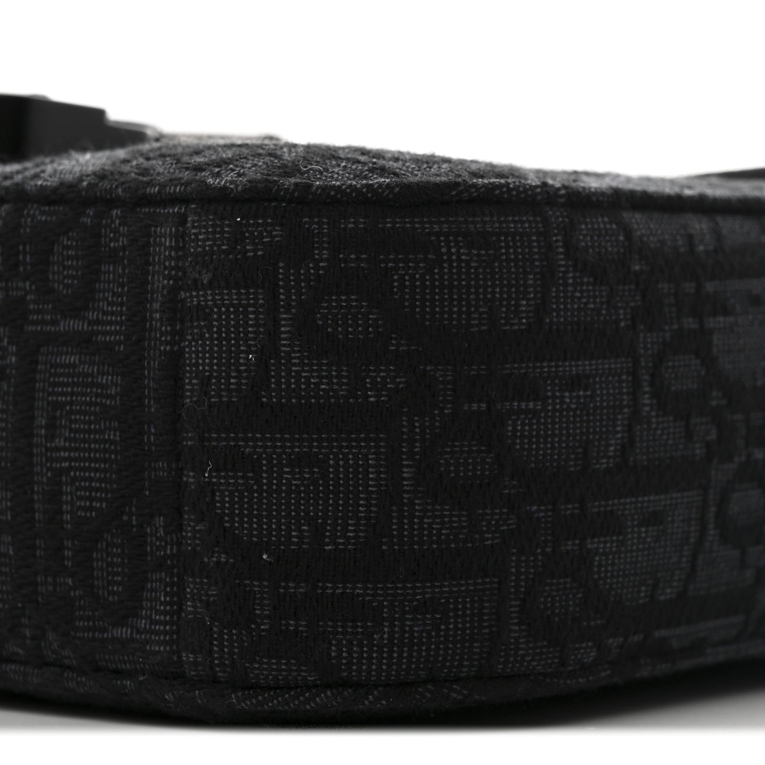 Christian Dior Oblique Jacquard Grained Calfskin Small Saddle Messenger Bag Black 10 of 10