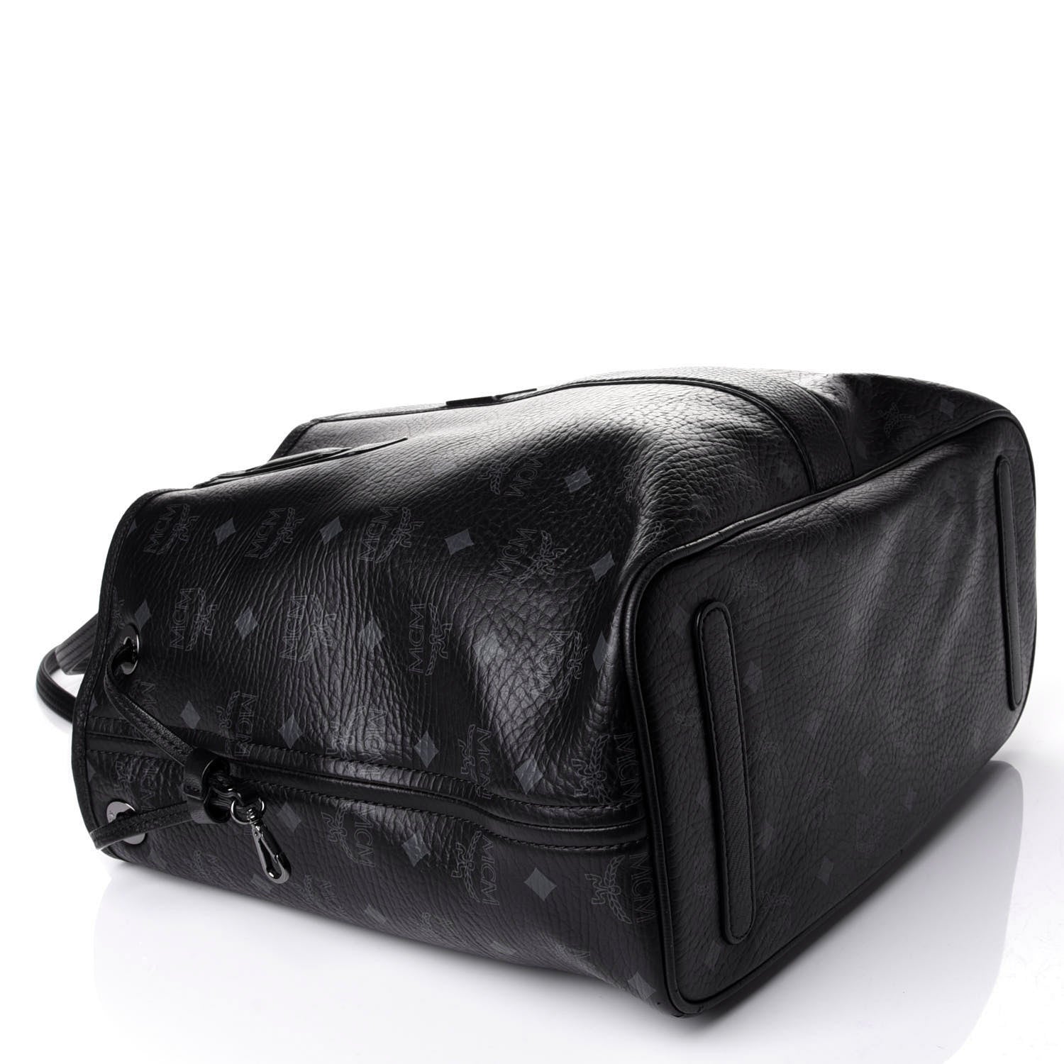 MCM Visetos Medium Liz Reversible Shopper Tote Black 7 of 17