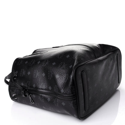 MCM Visetos Medium Liz Reversible Shopper Tote Black 7 of 17