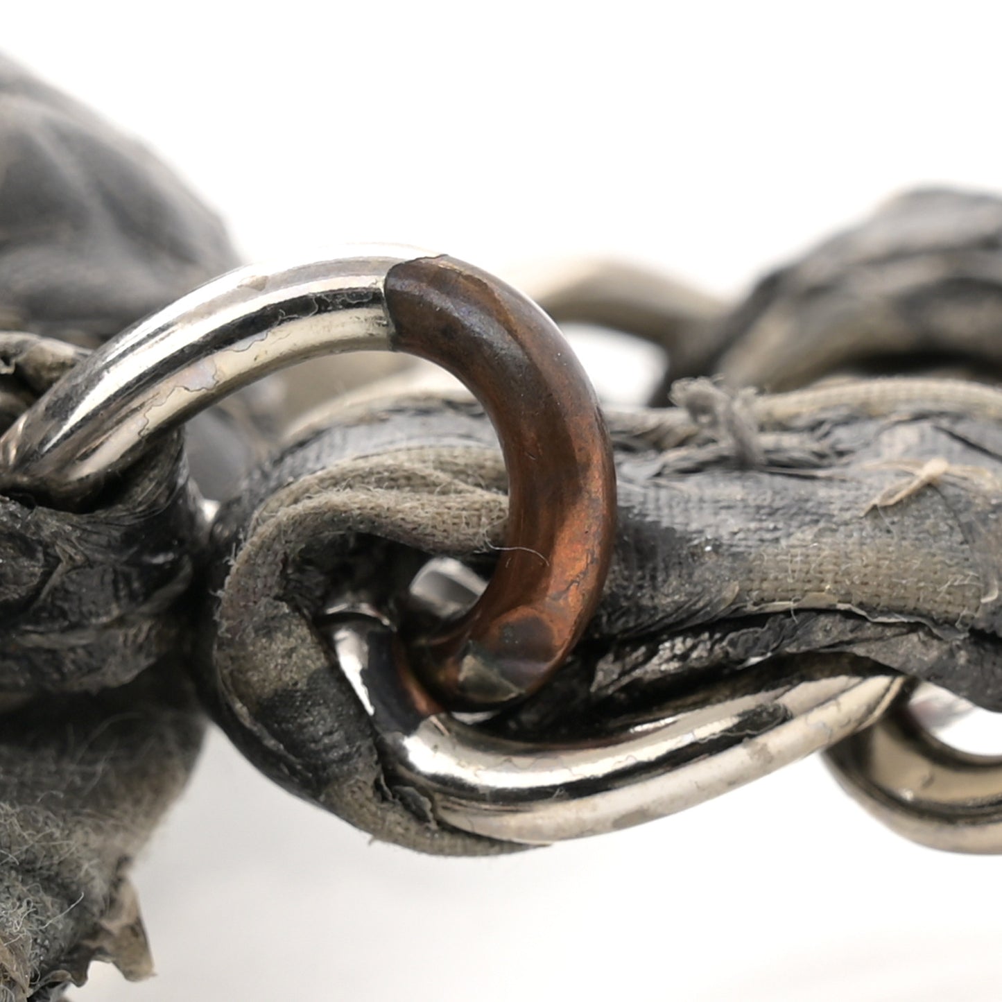 Nylon Printed Cabas Tote Black Gold