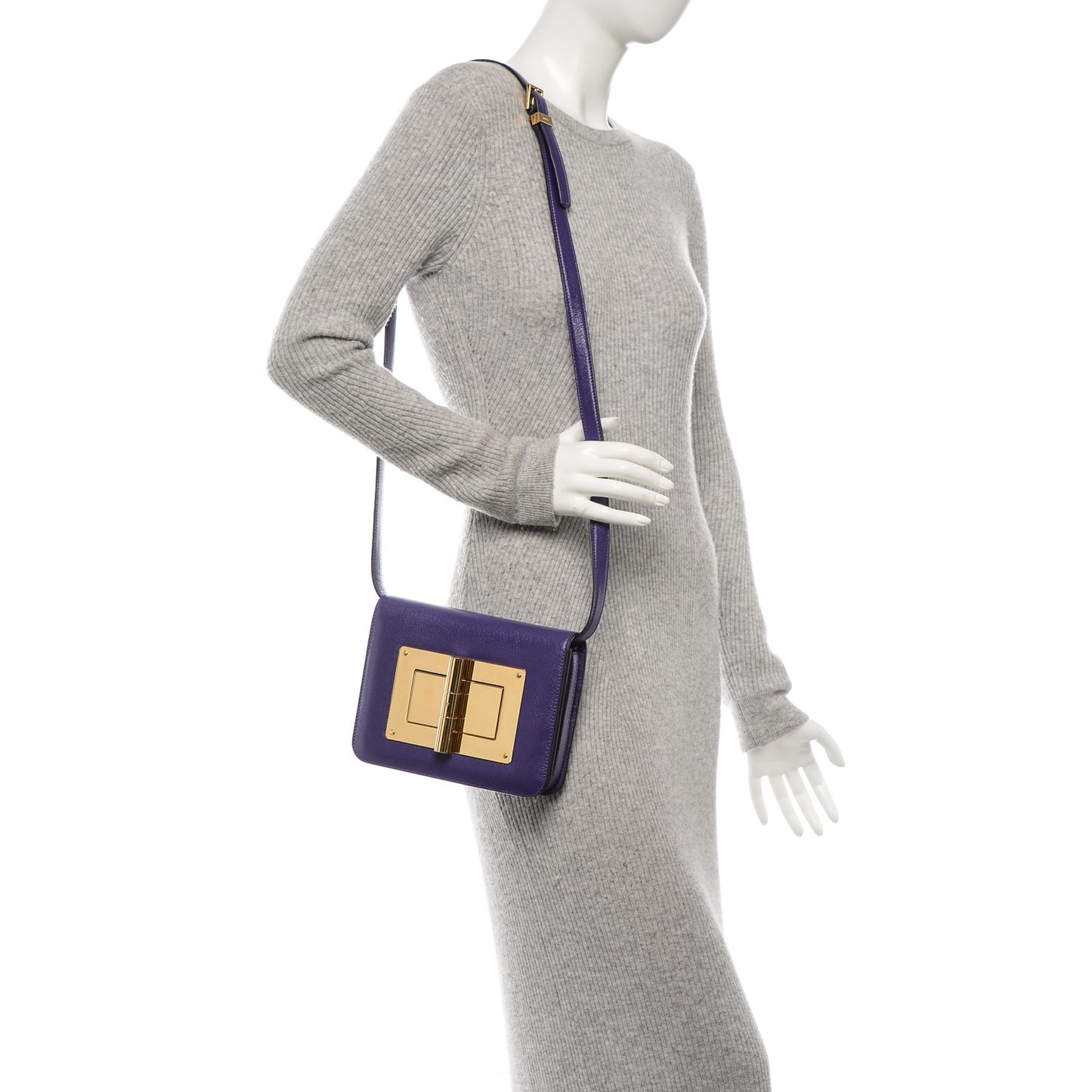 Calfskin Natalia Medium Bag Purple