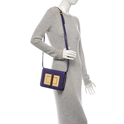 Tom Ford Calfskin Natalia Medium Bag Purple 2 of 8