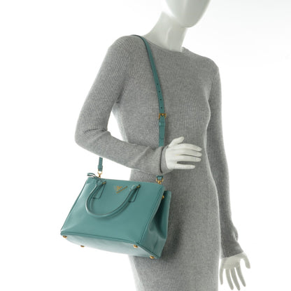 Prada Saffiano Small Galleria Double Zip Tote Anice 2 of 7