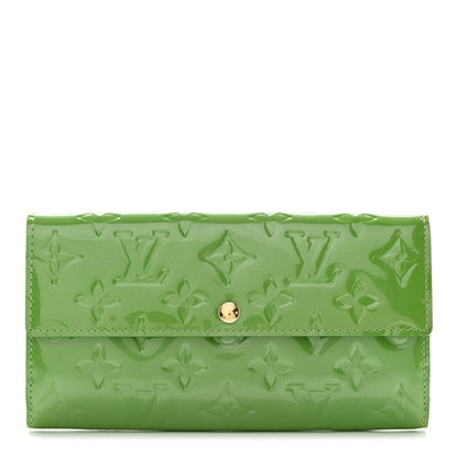 Louis Vuitton Vernis Sarah Wallet Vert Tonic 1 of 11