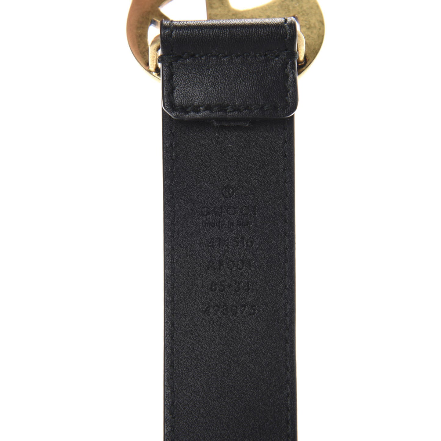 Calfskin Double G 30mm Belt 85 34 Black