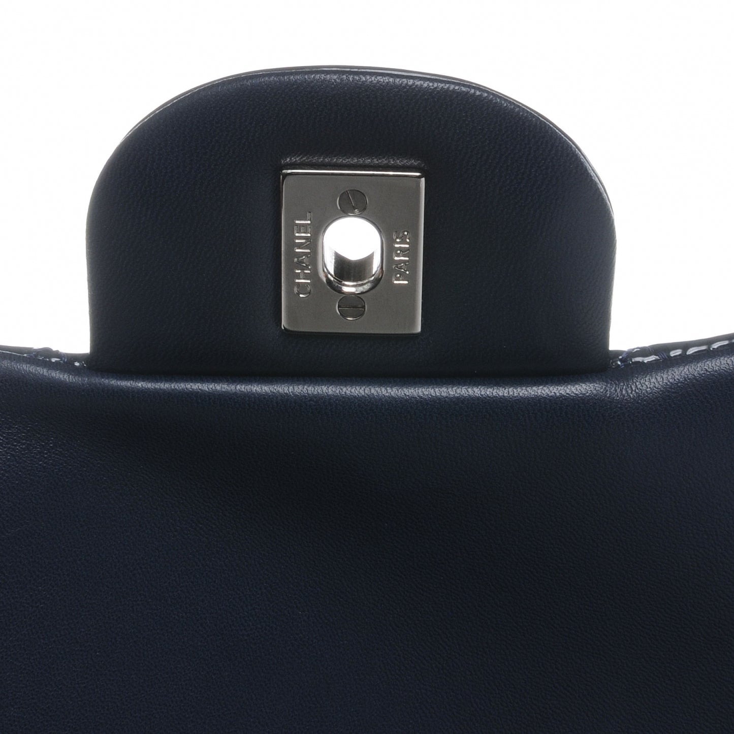 Patent Jumbo Single Flap Navy