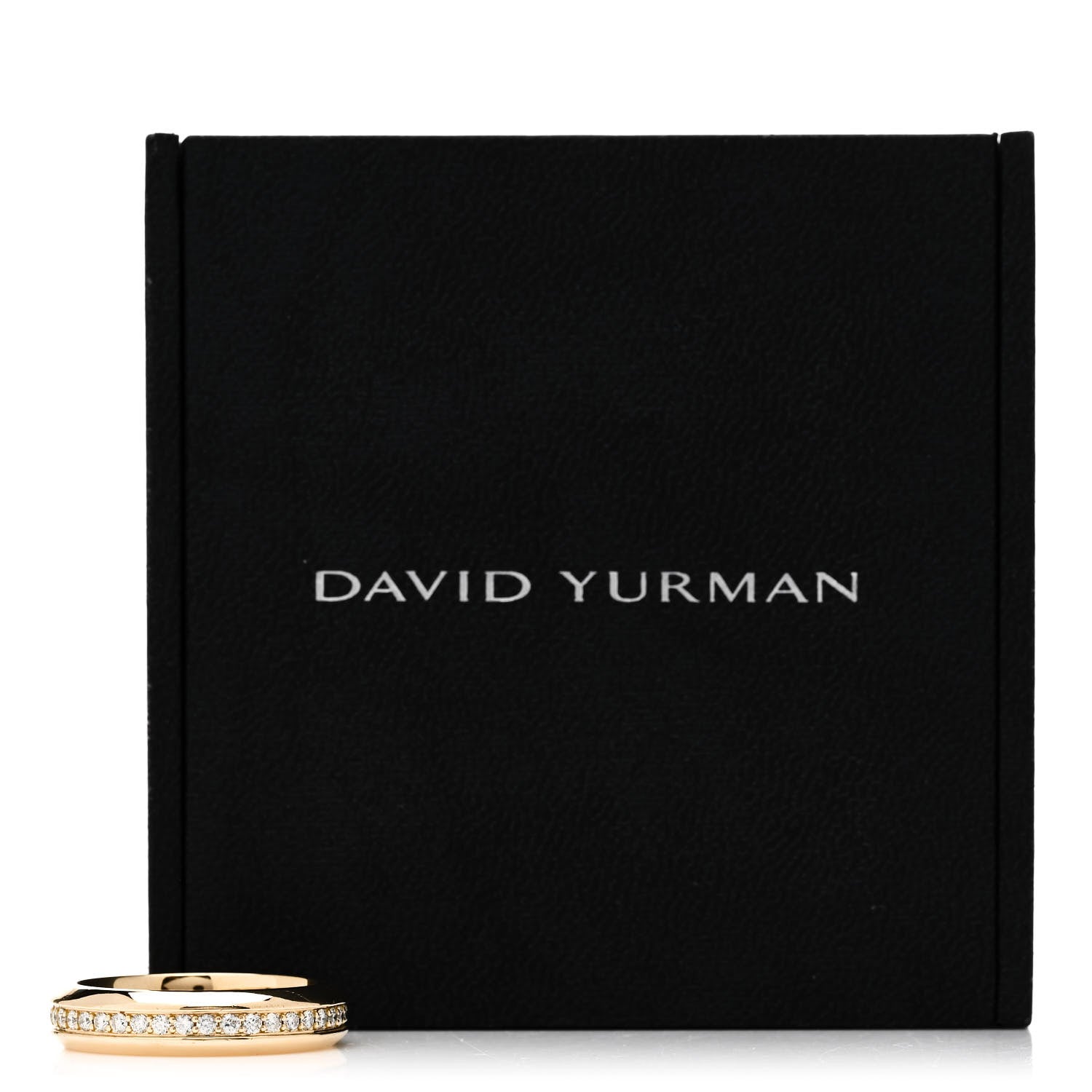 David Yurman Sterling Silver 18K Yellow Gold Diamond 6mm Streamline Band Ring 66 11.5 5 of 5