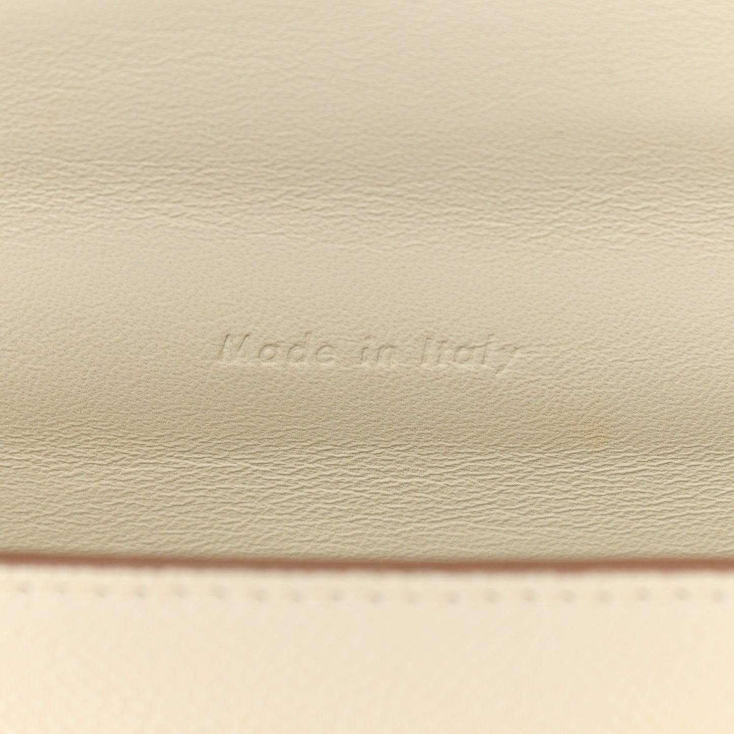 Grained Calfskin Compact Trotteur White