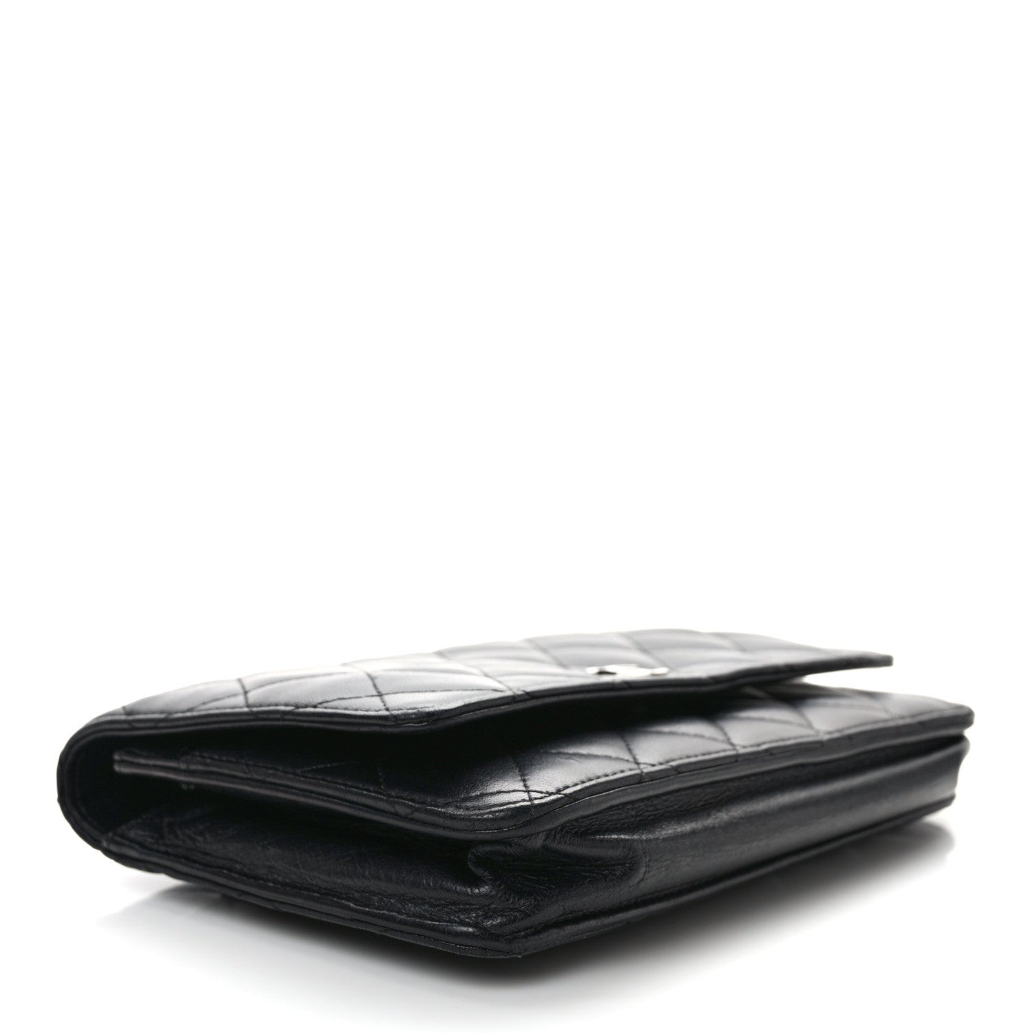 Chanel Lambskin Quilted Wallet On Chain WOC Black 4 of 14