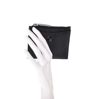 Chanel Caviar CC Zip Card Holder Black 2 of 8
