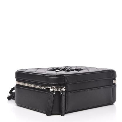 Chanel Calfskin Quilted Medium CC Filigree Vanity Case Black 4 of 11