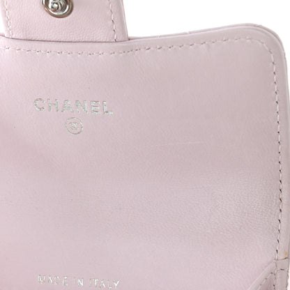 Chanel Lambskin Quilted Flap Card Holder Pink 9 of 13