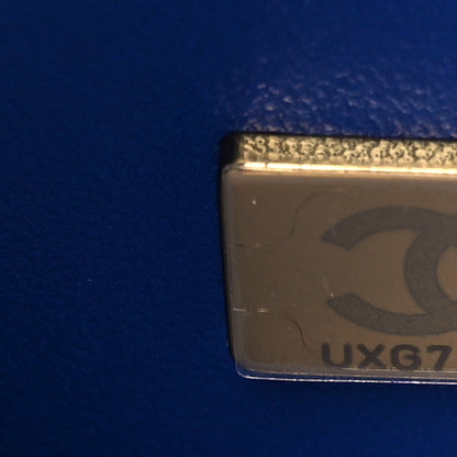 Chanel Caviar Quilted Small Coco Handle Flap Dark Blue 7 of 9