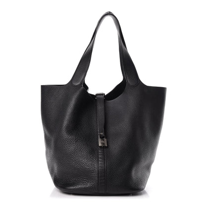 Hermes Taurillon Clemence Picotin Lock TGM Black 1 of 10