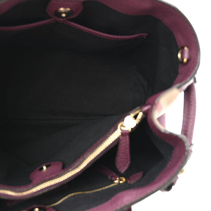 Burberry Grainy Calfskin House Check Medium Banner Tote Elderberry 5 of 13