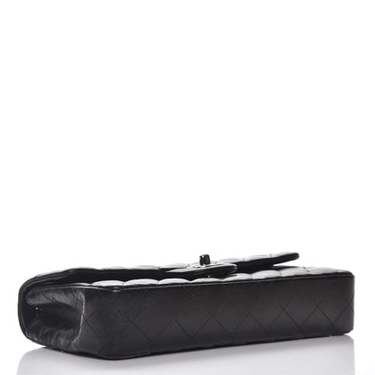 Chanel Lambskin Quilted East West Flap Black 4 of 10
