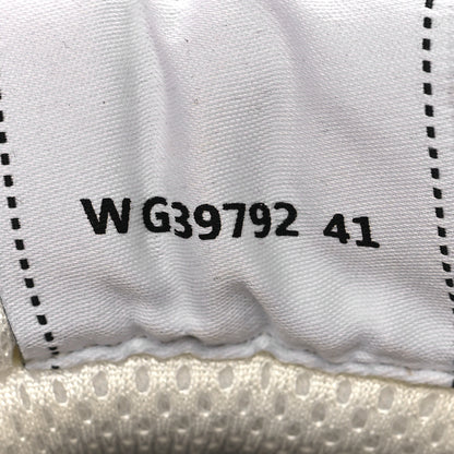 Chanel Fabric Laminated Calfskin Stretch CC Womens Sneakers 41 White Silver 6 of 9