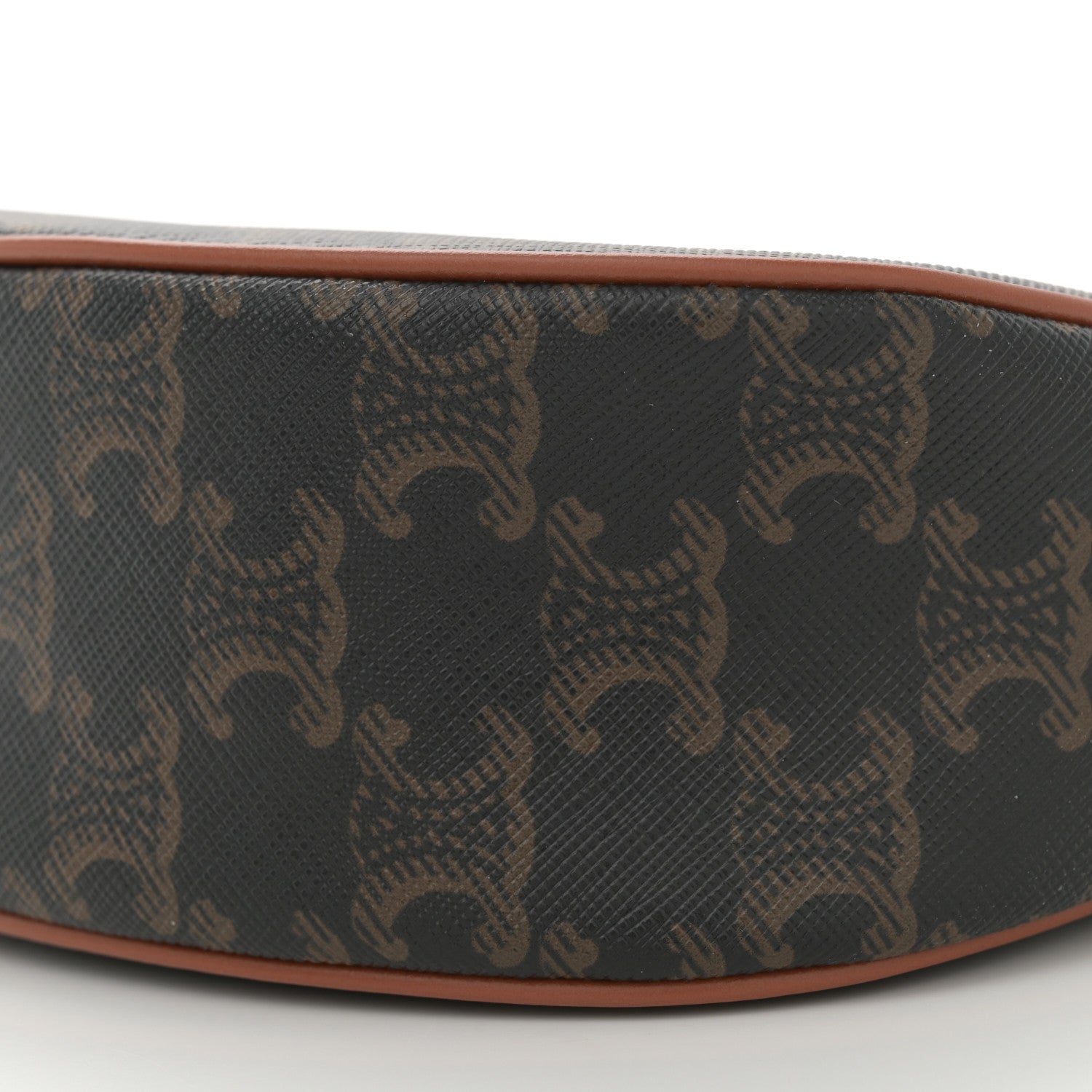 Celine Triomphe Canvas Calfskin Ava Shoulder Bag Tan 10 of 10