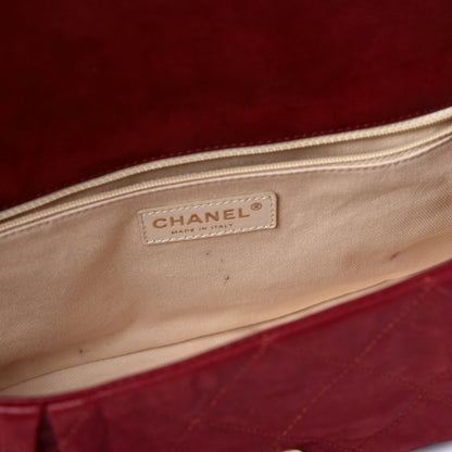 Chanel Iridescent Calfskin Large Chic Quilt Flap Red 7 of 16