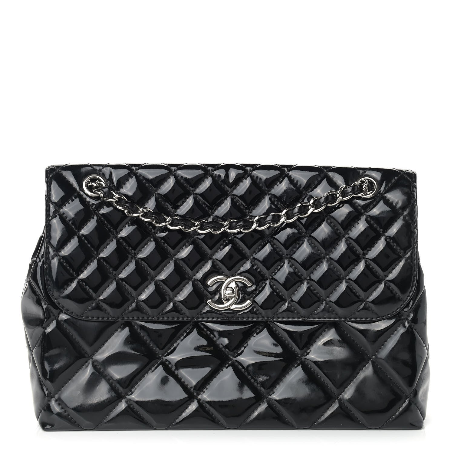 Chanel Vinyl Quilted In the Business Flap Bag Black 1 of 16