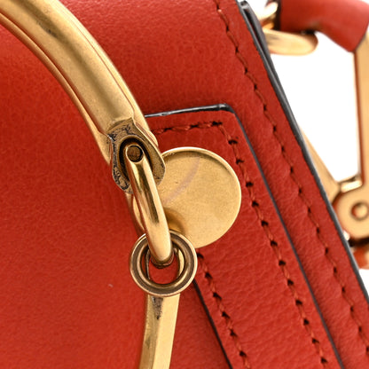 Chloe Calfskin Suede Small Nile Bracelet Bag Sepia Red 11 of 12