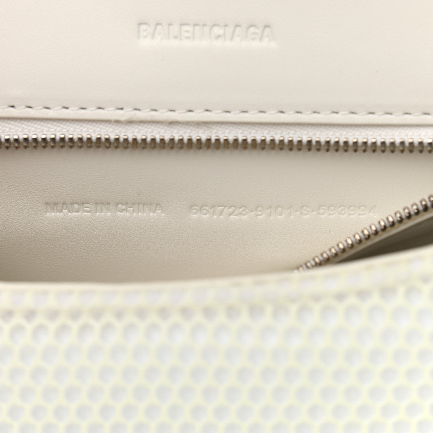 Balenciaga Faux Calfskin Fabric Glow In The Dark Small Sneakerhead Top Handle Bag White 7 of 9