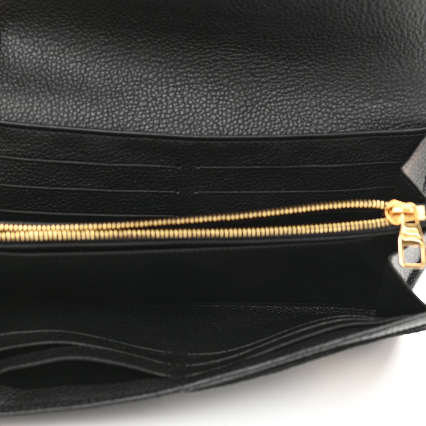 Monogram Empreinte Giant Sarah Wallet Black Beige
