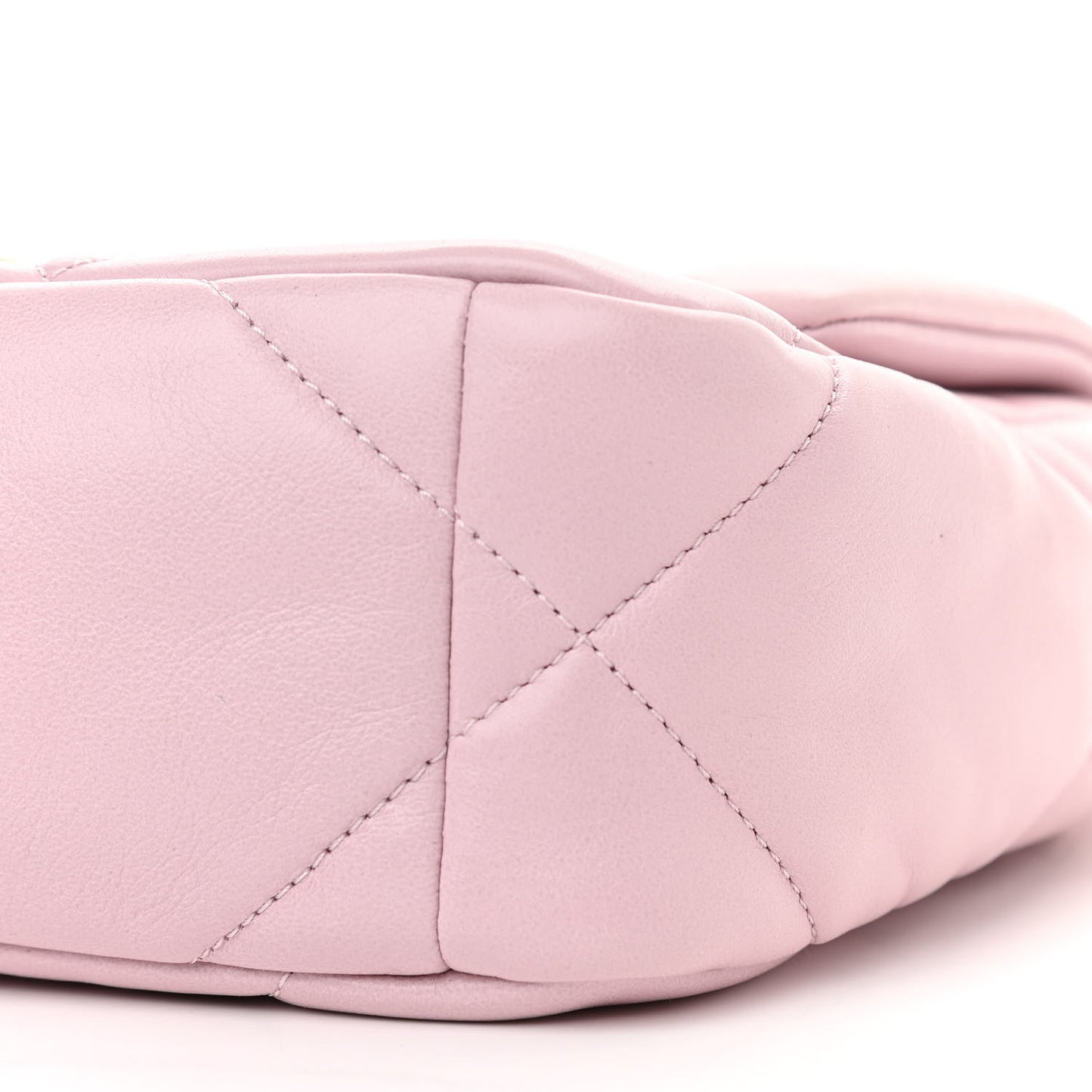 Goatskin Quilted Medium Chanel 19 Flap Light Pink