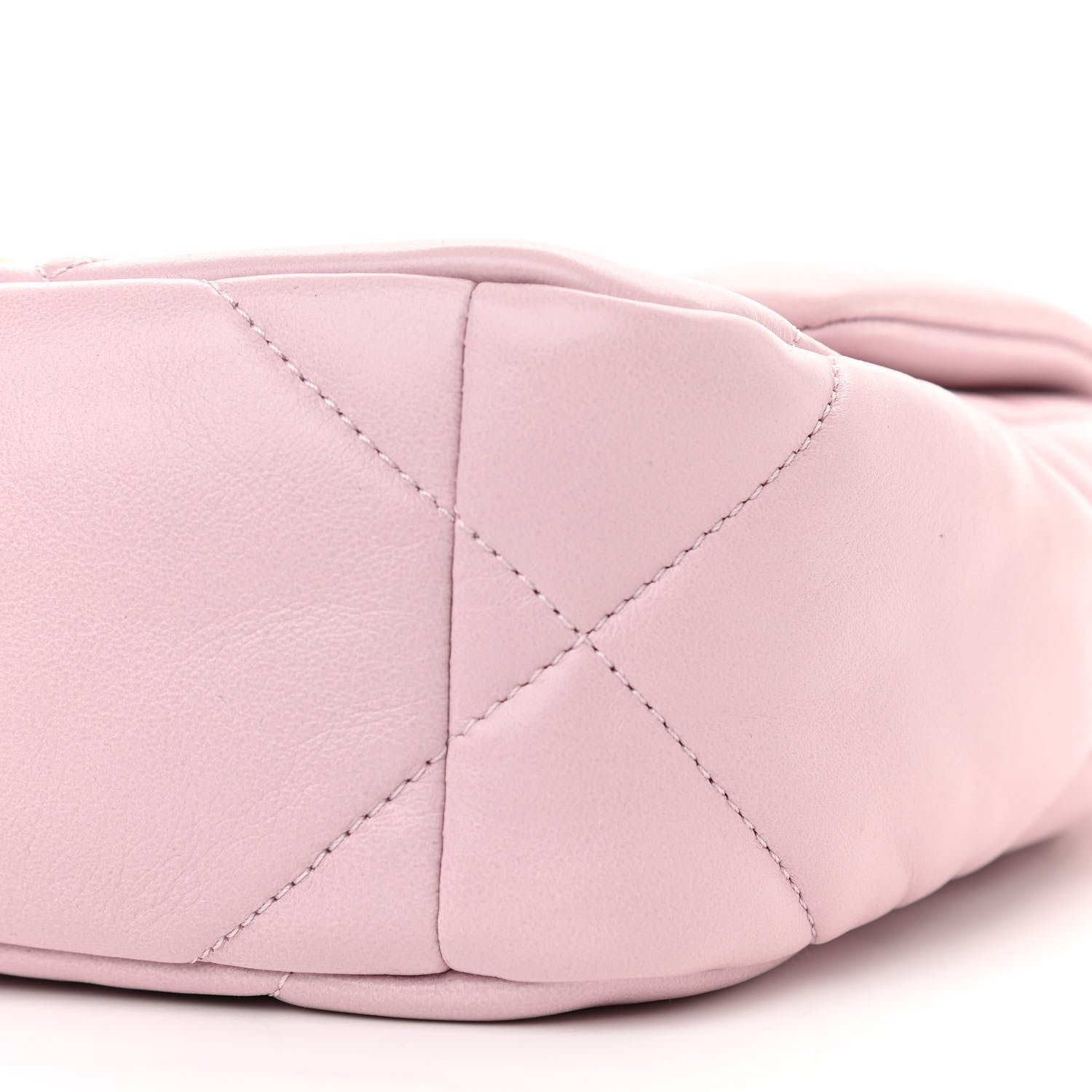 Chanel Goatskin Quilted Medium Chanel 19 Flap Light Pink 10 of 11