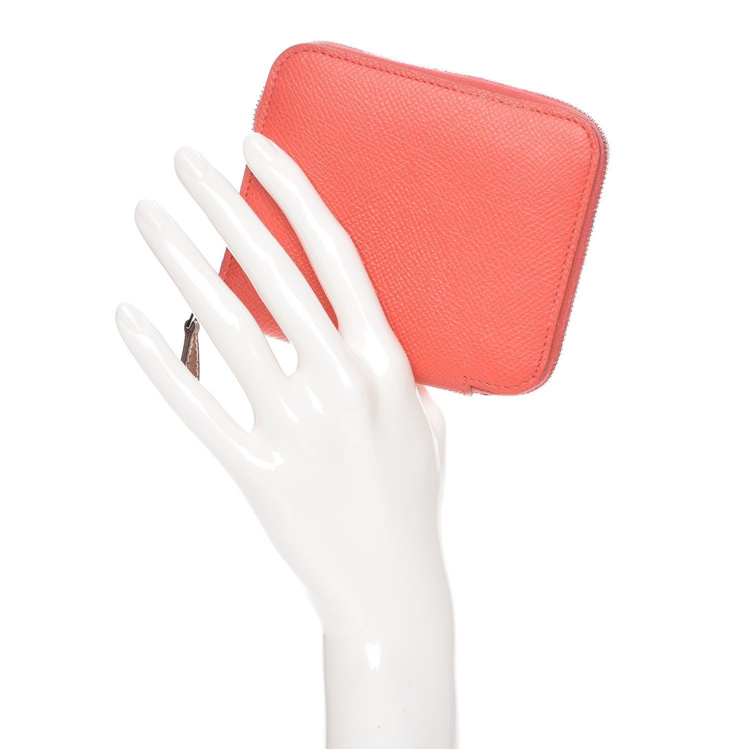 Hermes Epsom Silk'in Compact Wallet Rose Jaipur 2 of 8