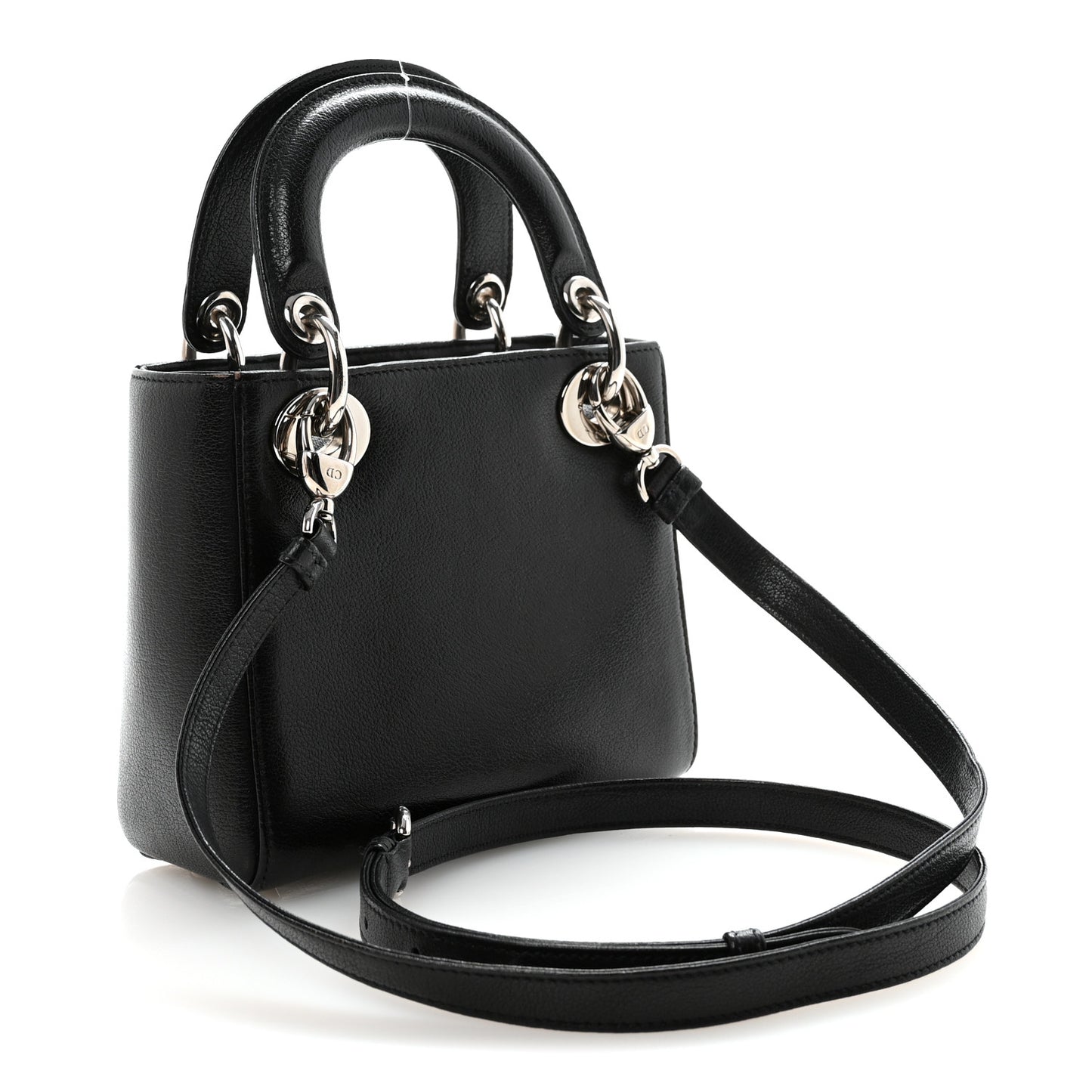 Goatskin Sequin Embroidered Mini Lady Dior Black