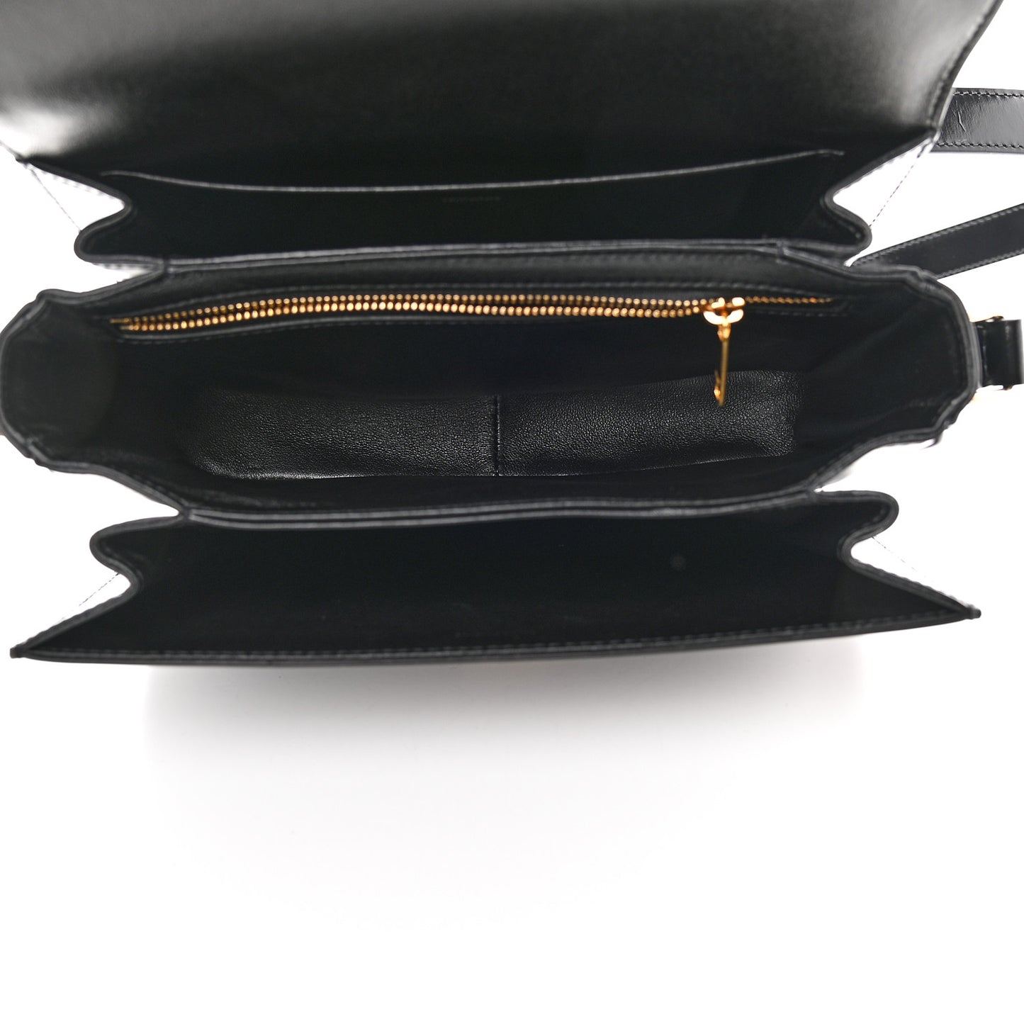 Shiny Calfskin Medium Triomphe Black