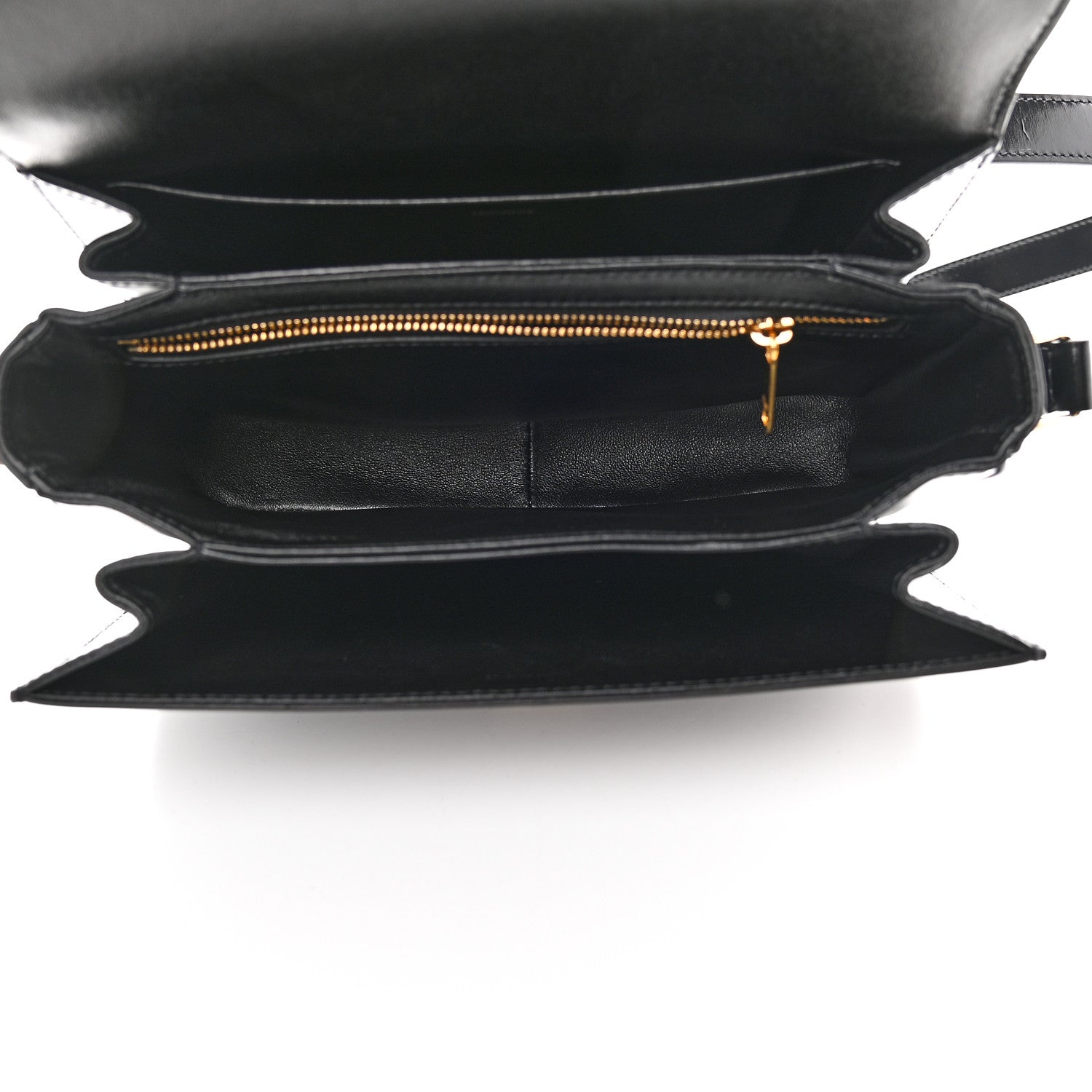 Celine Shiny Calfskin Medium Triomphe Black 5 of 9