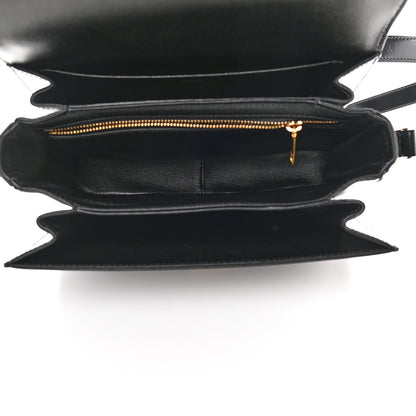 Celine Shiny Calfskin Medium Triomphe Black 5 of 9