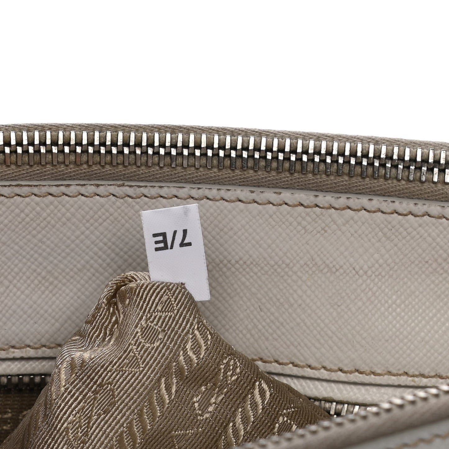 Saffiano Small Galleria Double Zip Tote Talco