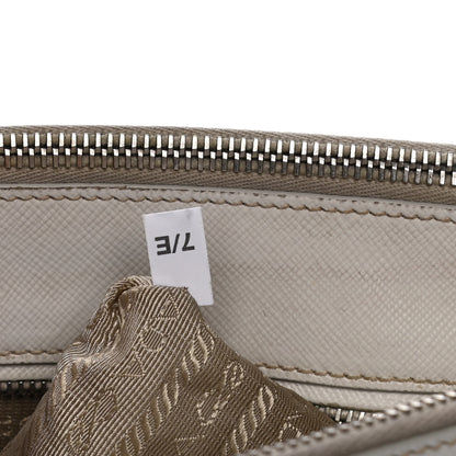 Prada Saffiano Small Galleria Double Zip Tote Talco 7 of 19