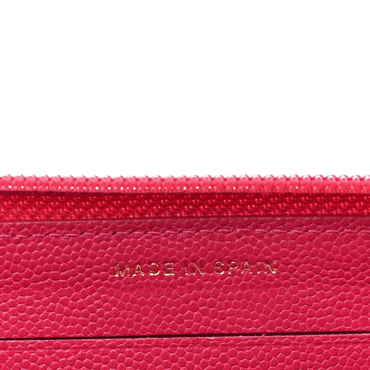 Chanel Caviar Quilted Small Boy Zip Around Wallet Fuchsia 7 of 9