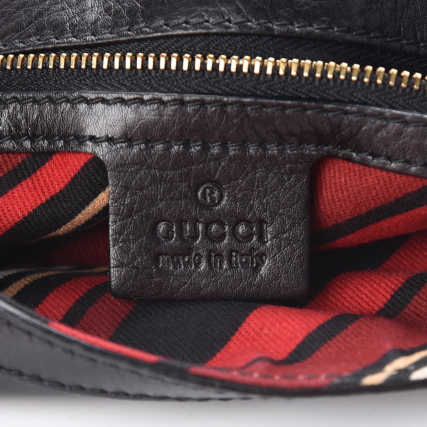 Gucci Calfskin Medium Britt Tassel Shoulder Bag Black 6 of 10